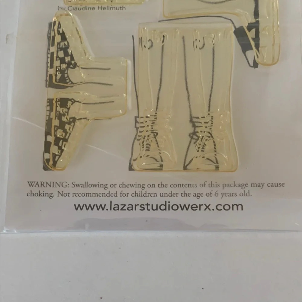 Poppet Collage Cling Stamps by Claudine Hellmuth CHS206 - Men's Legs and Feet - Picture 5 of 6